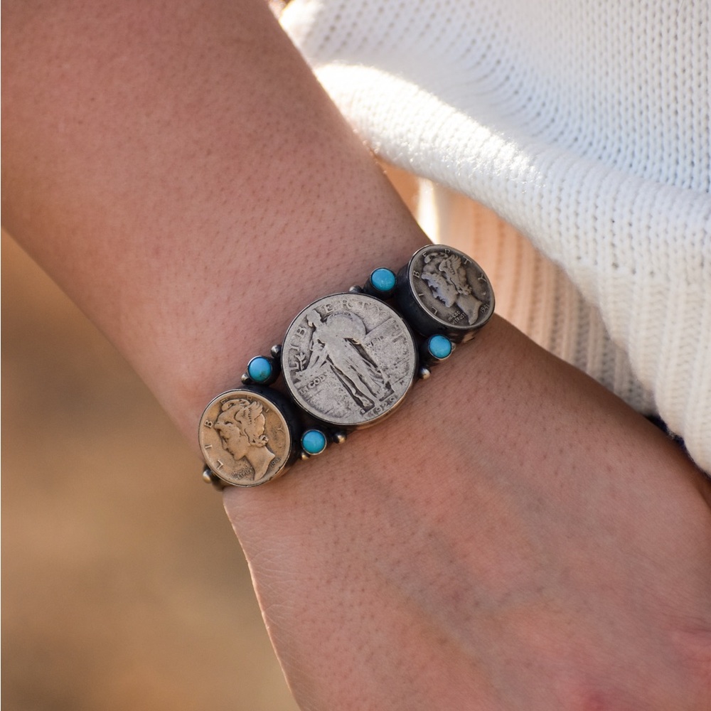 Native Made Liberty Coin Cuff